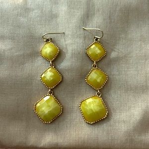 Vintage earrings in green